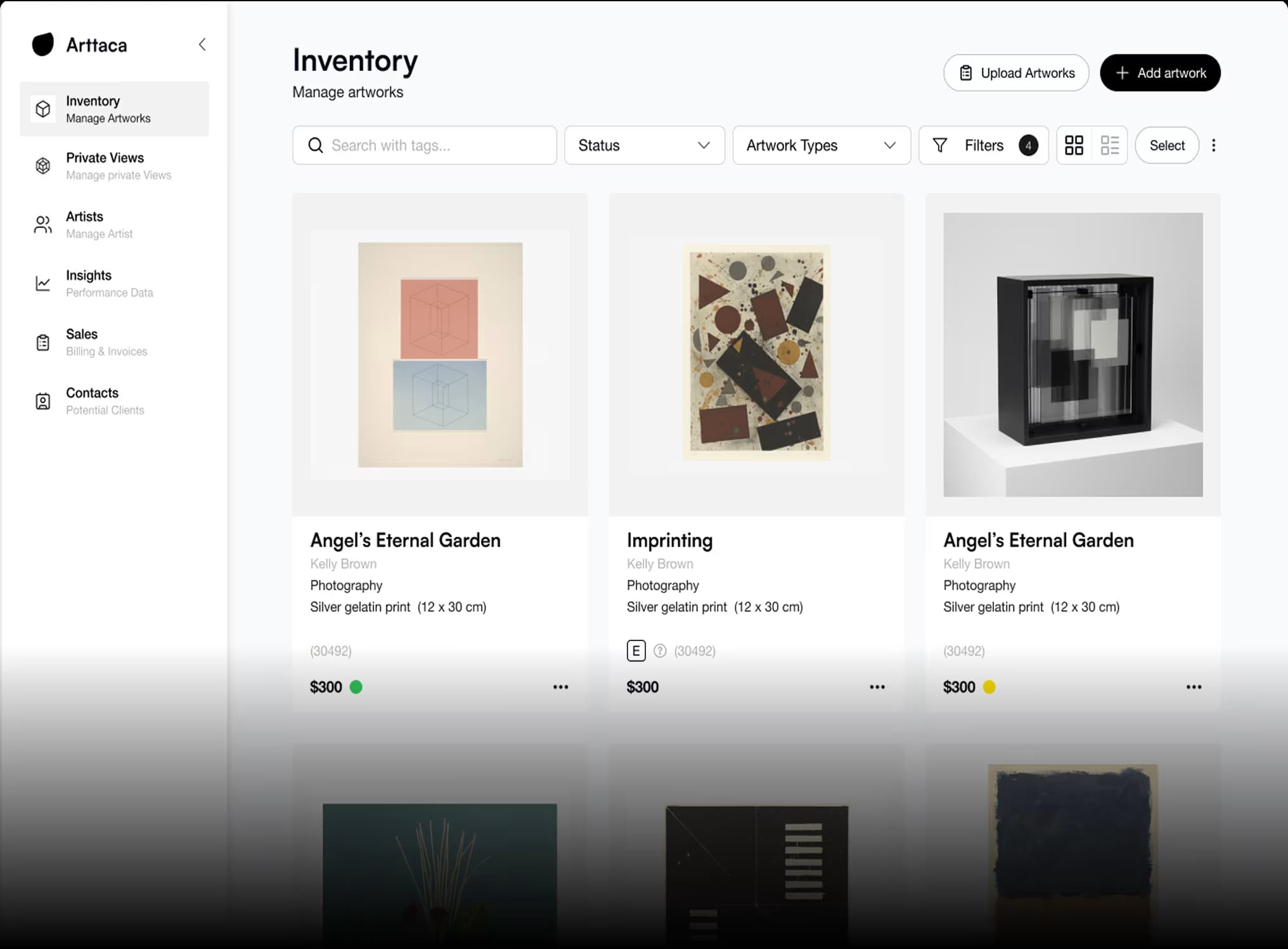 Inventory UI preview